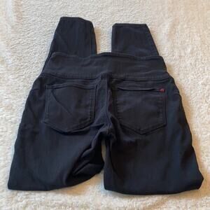 Spanx Jeans Womens Small Black Solace High Rise Side Zip Shaping Slimming Modern